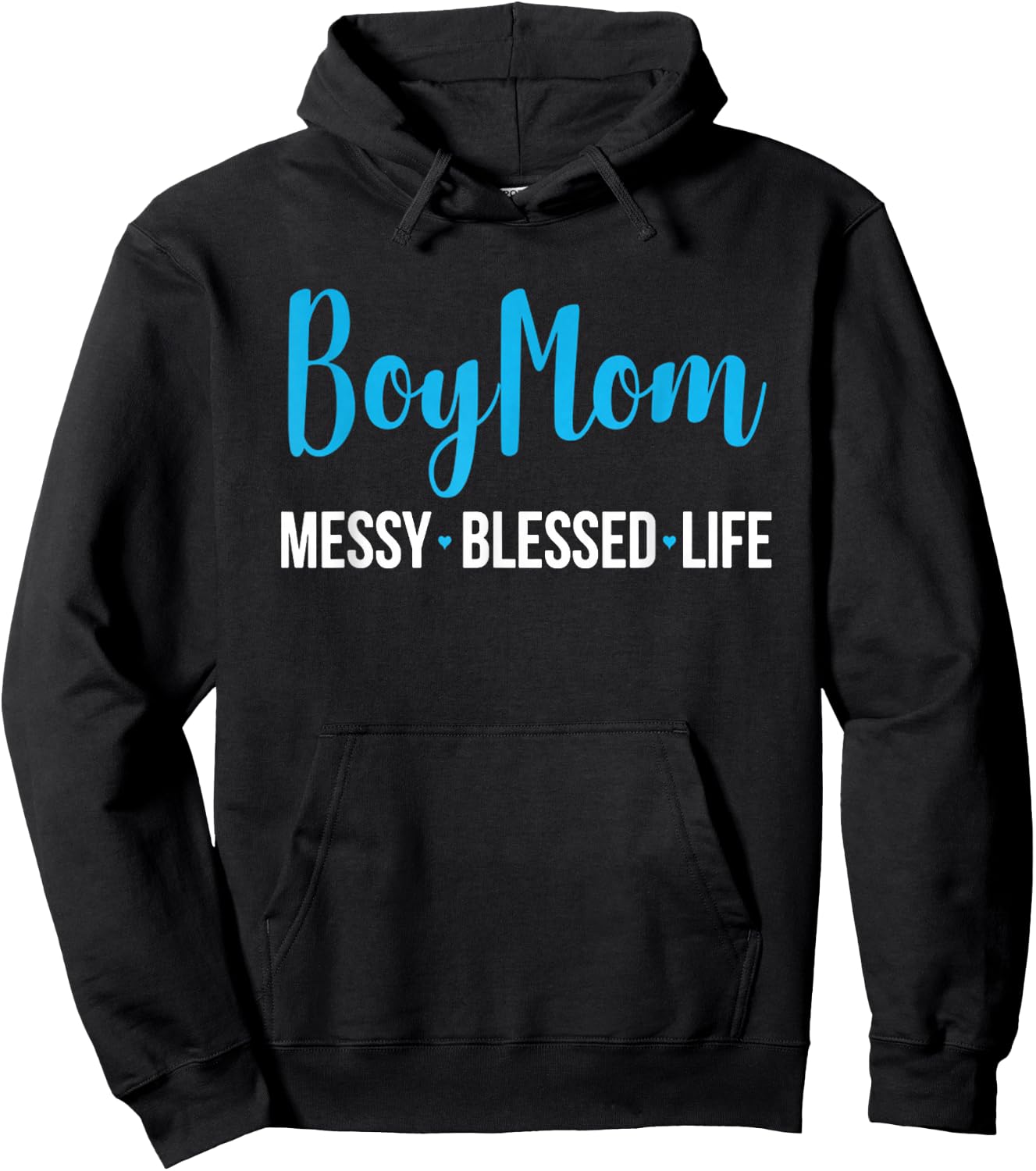 Boy Mom Messy Blessed Life Boys Hoodie - Hoodie | Black