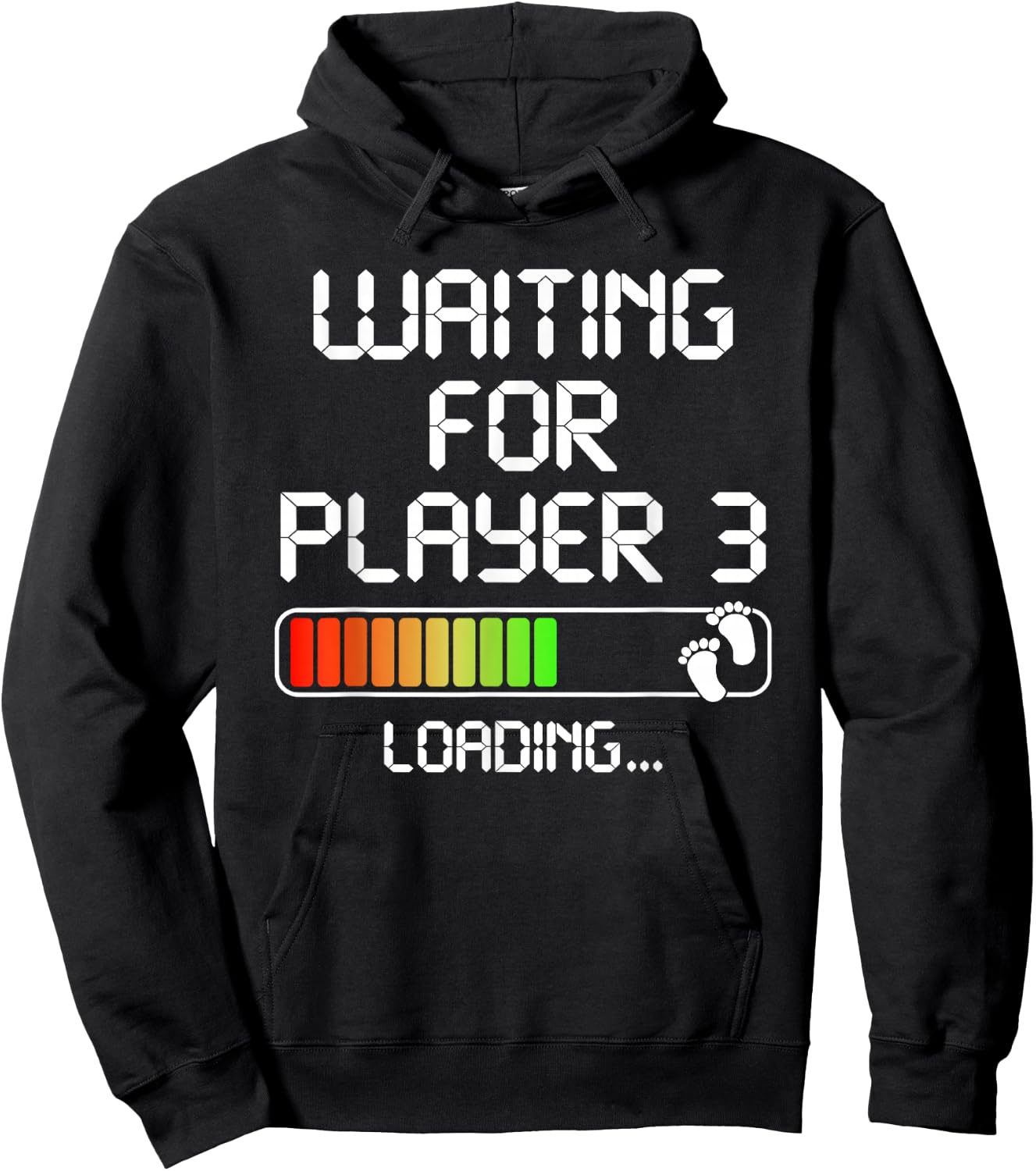 Expectant Dad To Be Gamer Pregnancy Announcement Player 3 Hoodie - Hoodie | Black