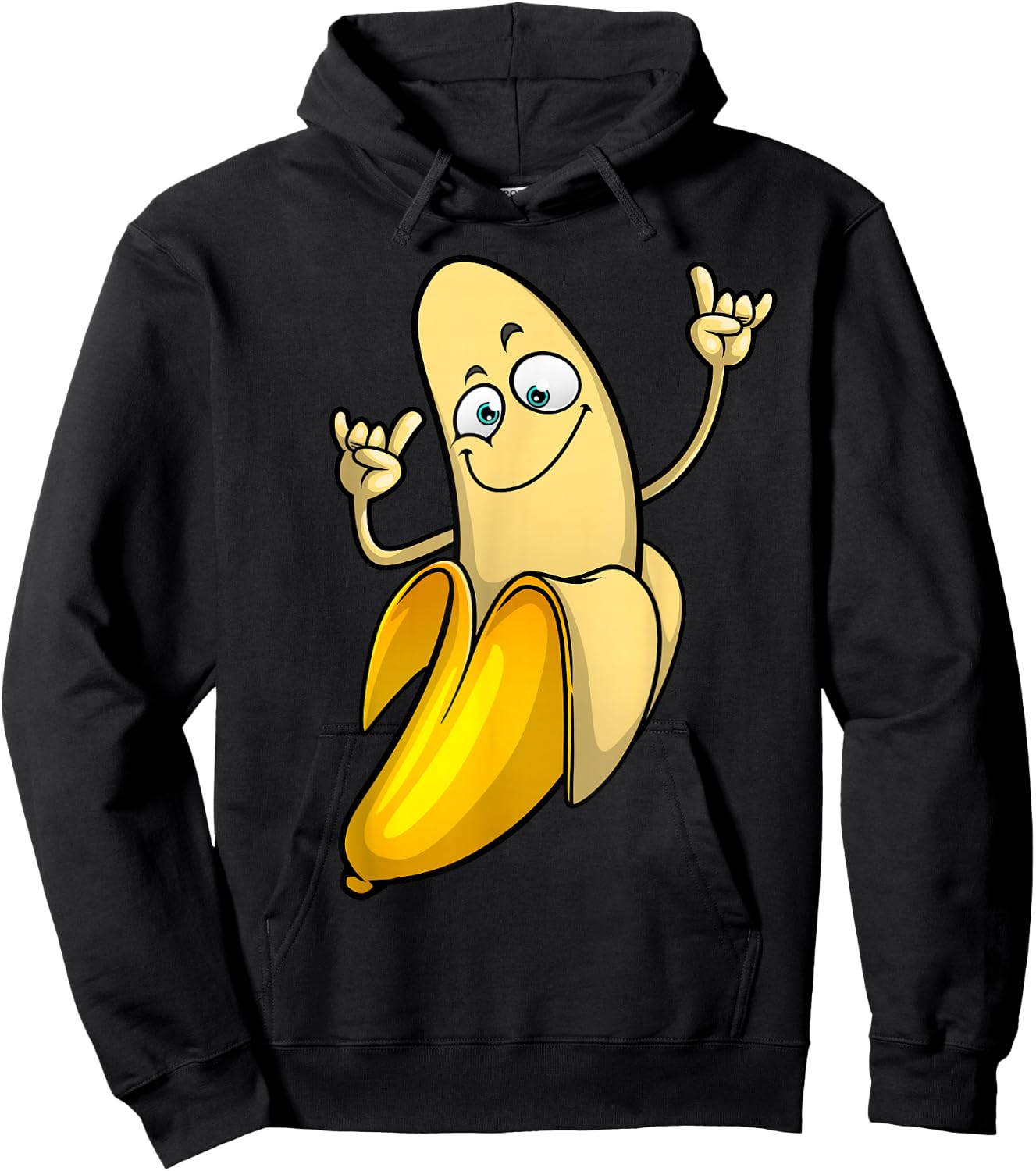 Funny Banana Designs Women Fruit Lover Farming Food Hoodie - Hoodie | Black