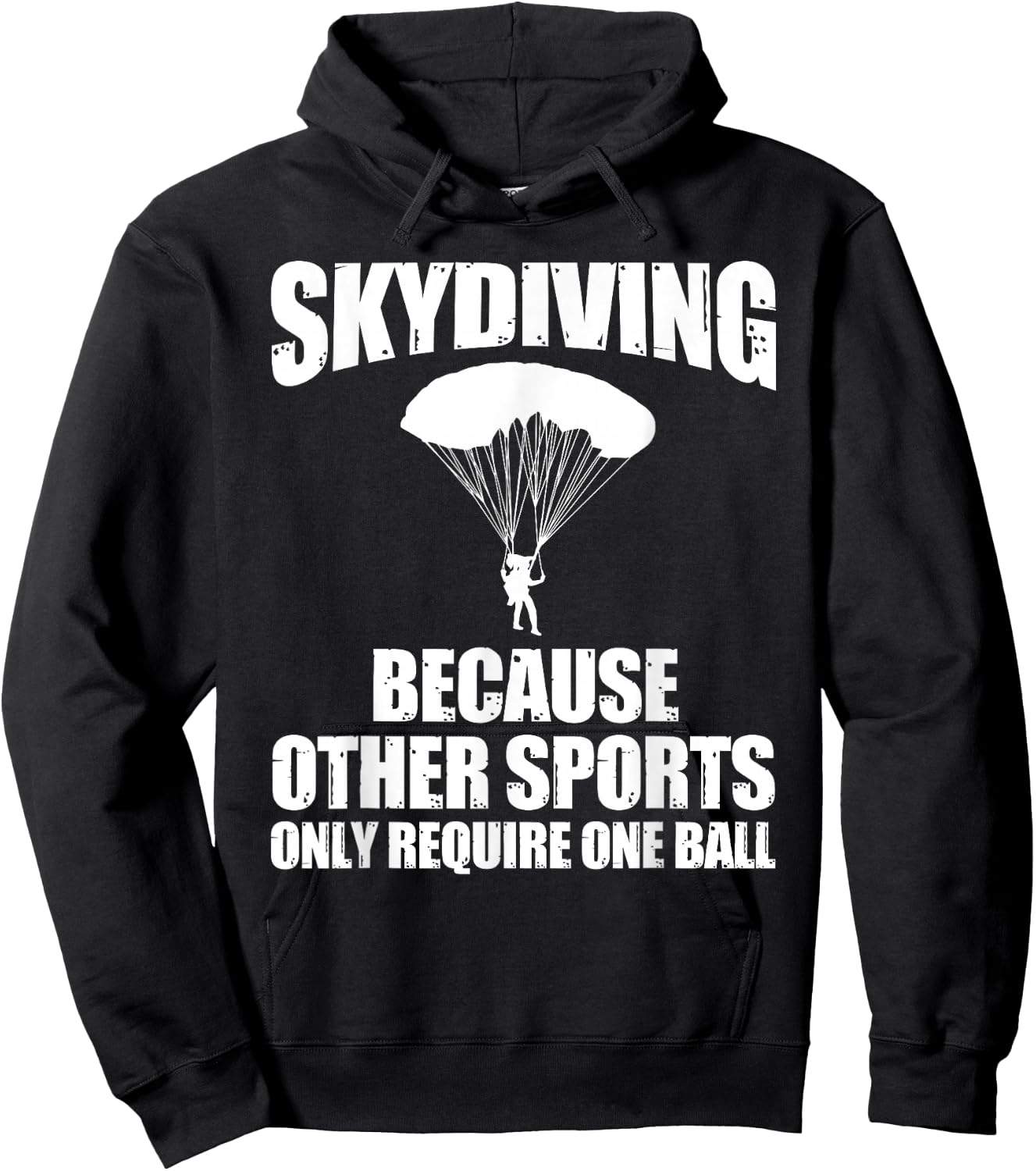 Cool Skydiving Art Women Skydive Parachute Skydiver Hoodie - Hoodie | Black
