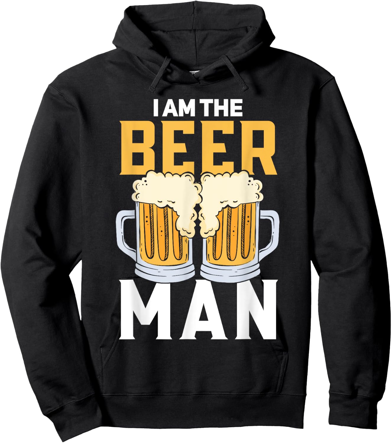 I Am The Beer Man Beer Hoodie - Hoodie | Black