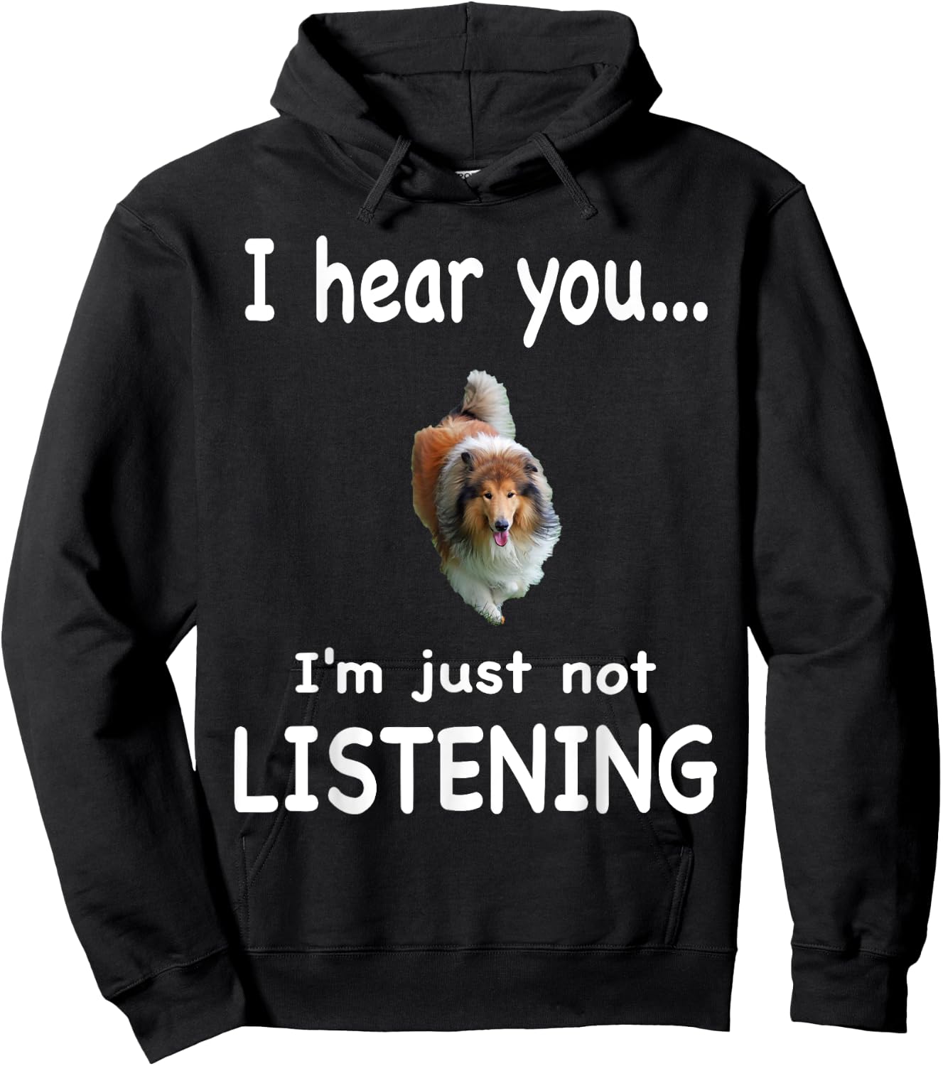 Rough Collie Dog - Rough Collie Hoodie - Hoodie | Black