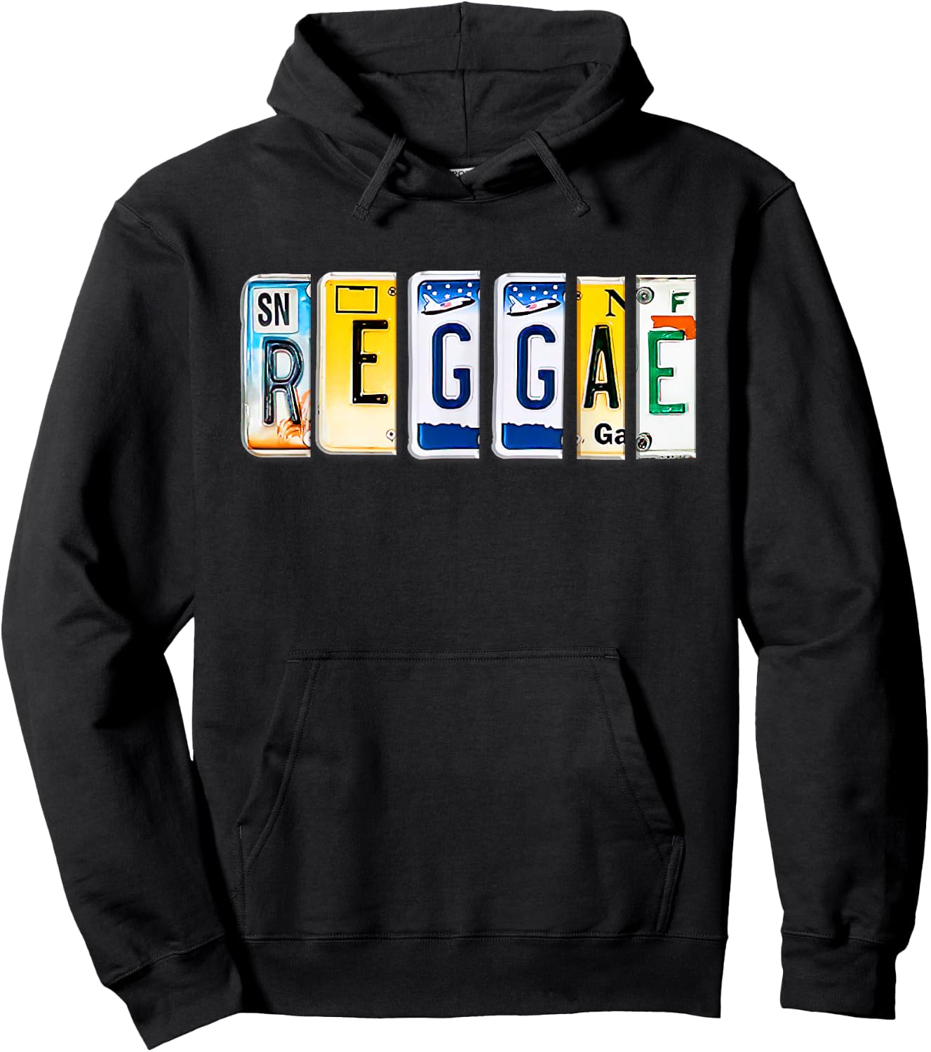 Men Women Reggae Clothing Reggae T Jamaica Souvenir Reggae Hoodie - Hoodie | Black