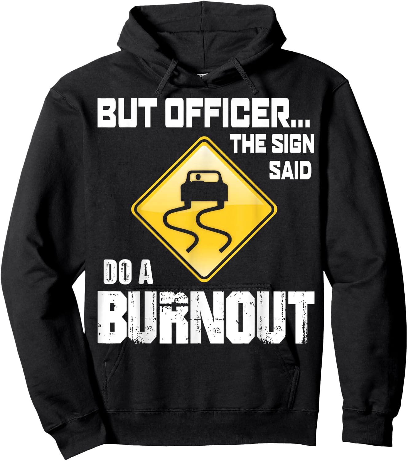 But Officer The Sign Said Funny Car Mechanic , Women Hoodie - Hoodie | Black