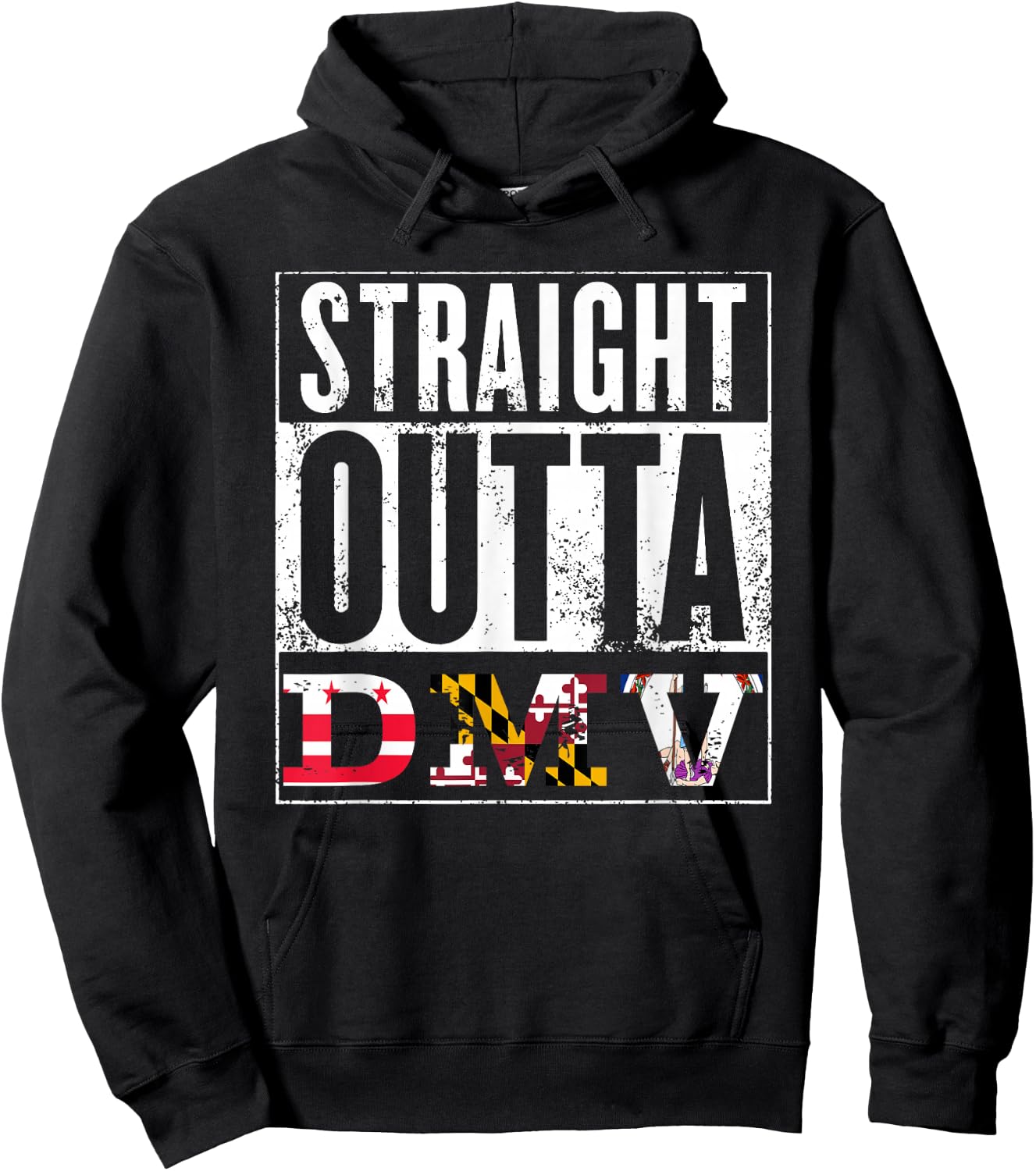 DMV - D.C., Maryland, Virginia - Souvenir Hoodie - Hoodie | Black
