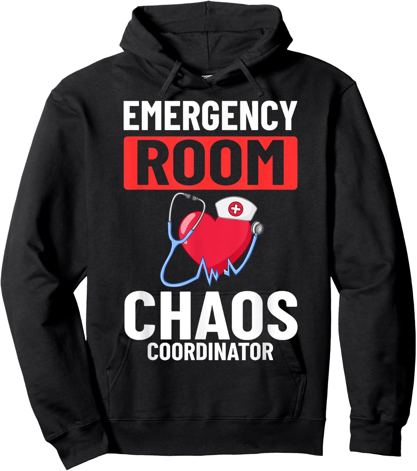 Emergency Room Technician ER Nurse Hospital Department Hoodie - Hoodie | Black