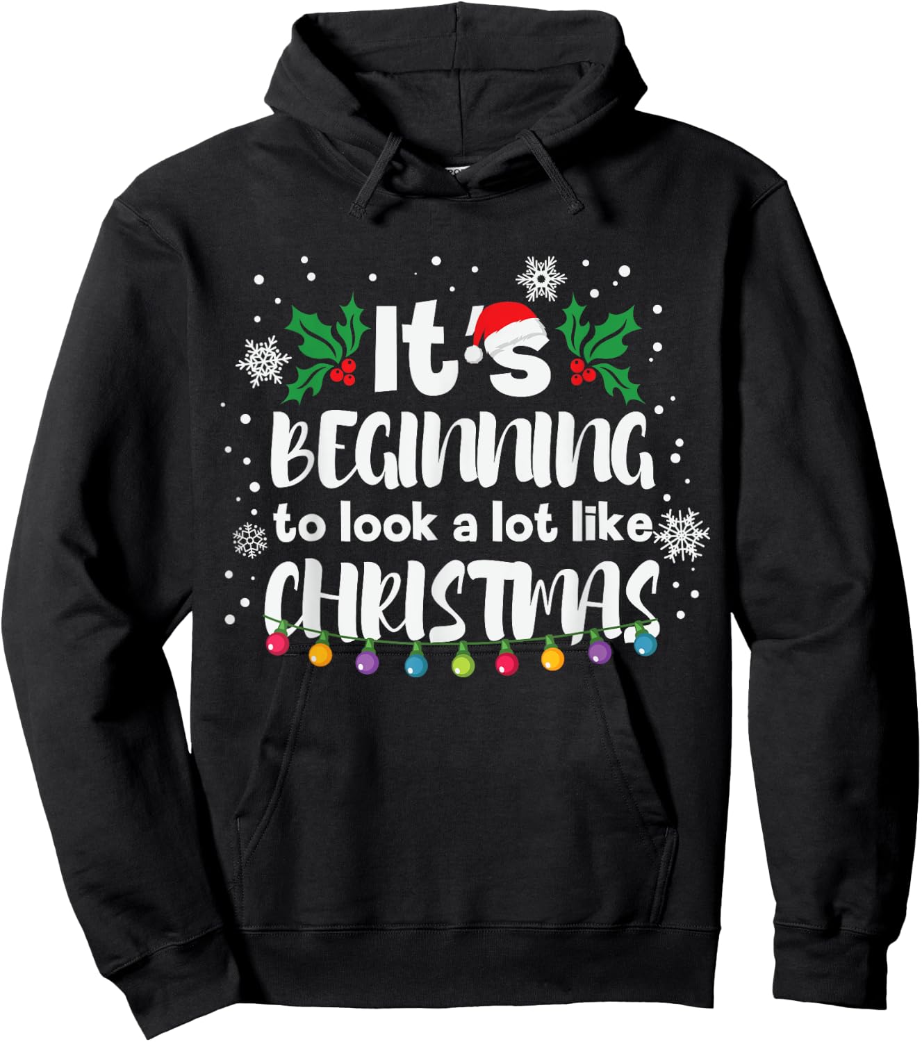 Its Beginning To Look A Lot Like This Christmas Funny Gift Hoodie - Hoodie | Black