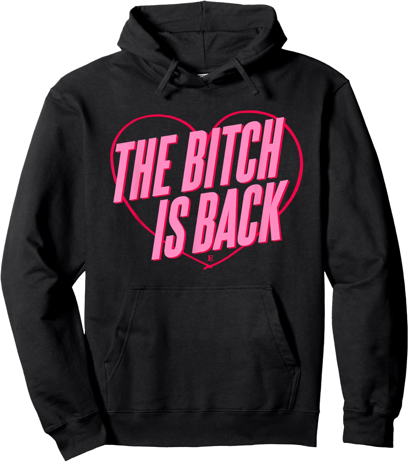 Elton John Official The Bitch is Back Heart Hoodie - Hoodie | Black