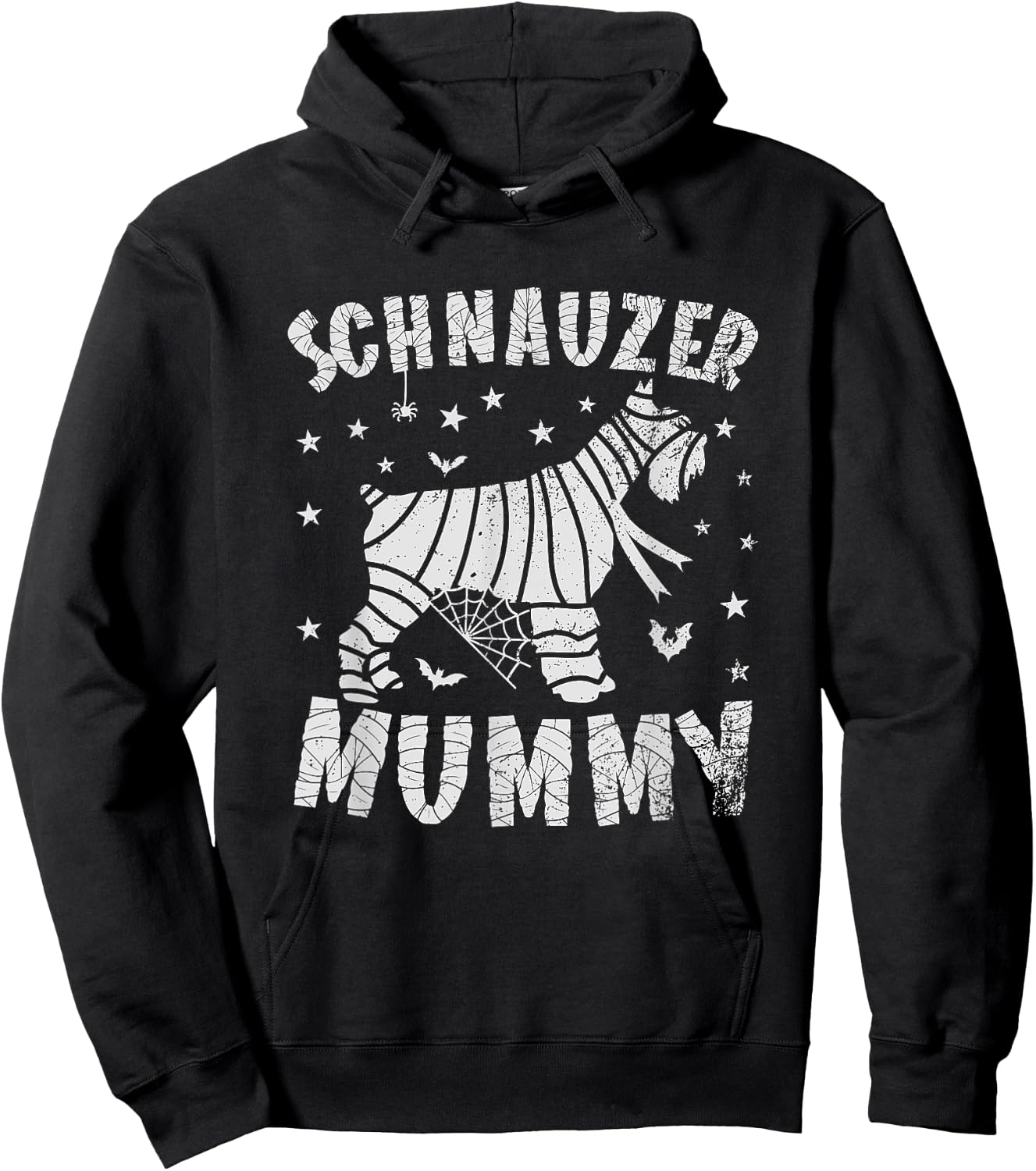 Miniature Schnauzer Mummy - Halloween Hoodie - Hoodie | Black