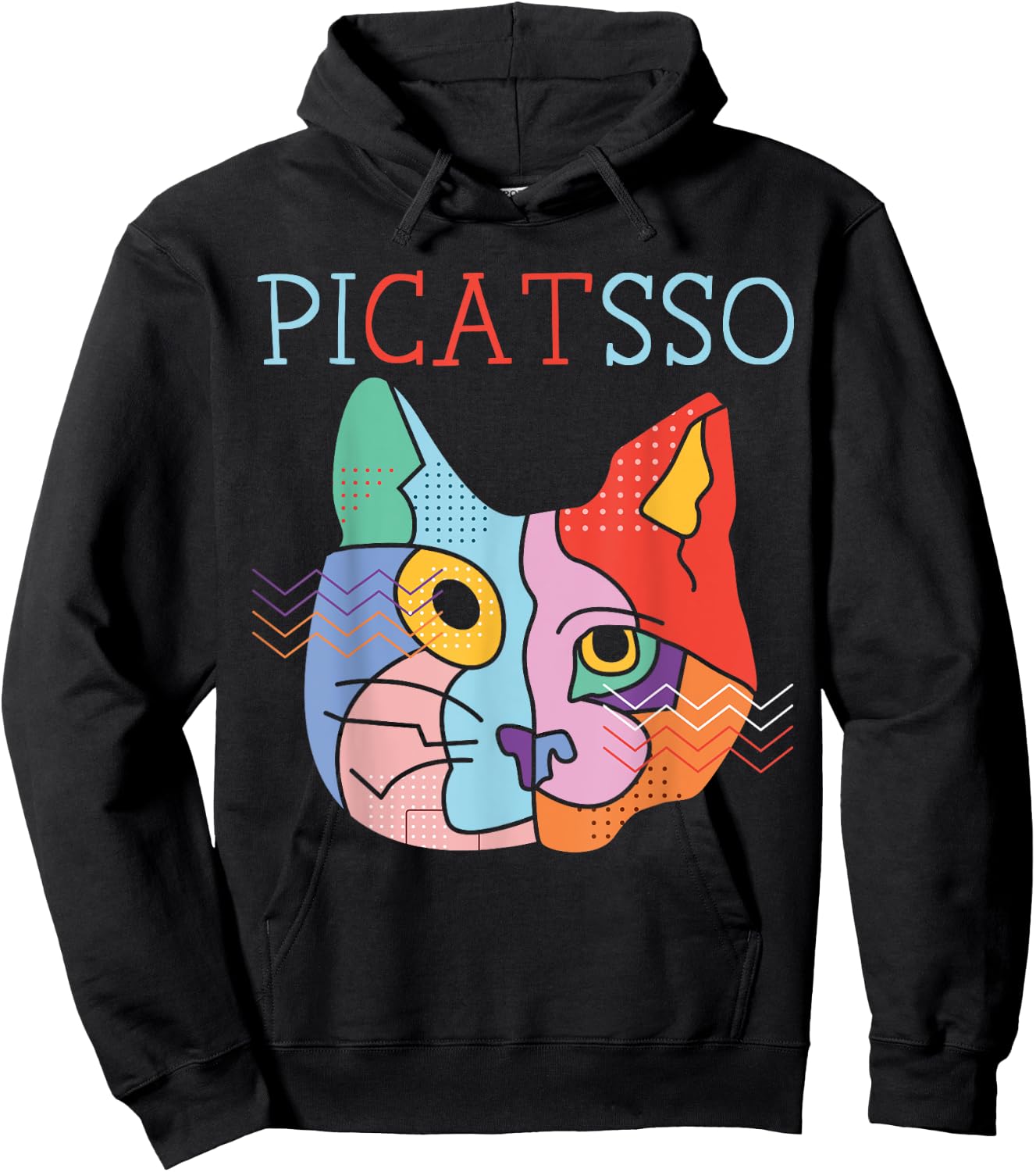 Picatsso Art Teacher Artist Painter Painting Cat Owner Women Girls Kids Hoodie - Hoodie | Black