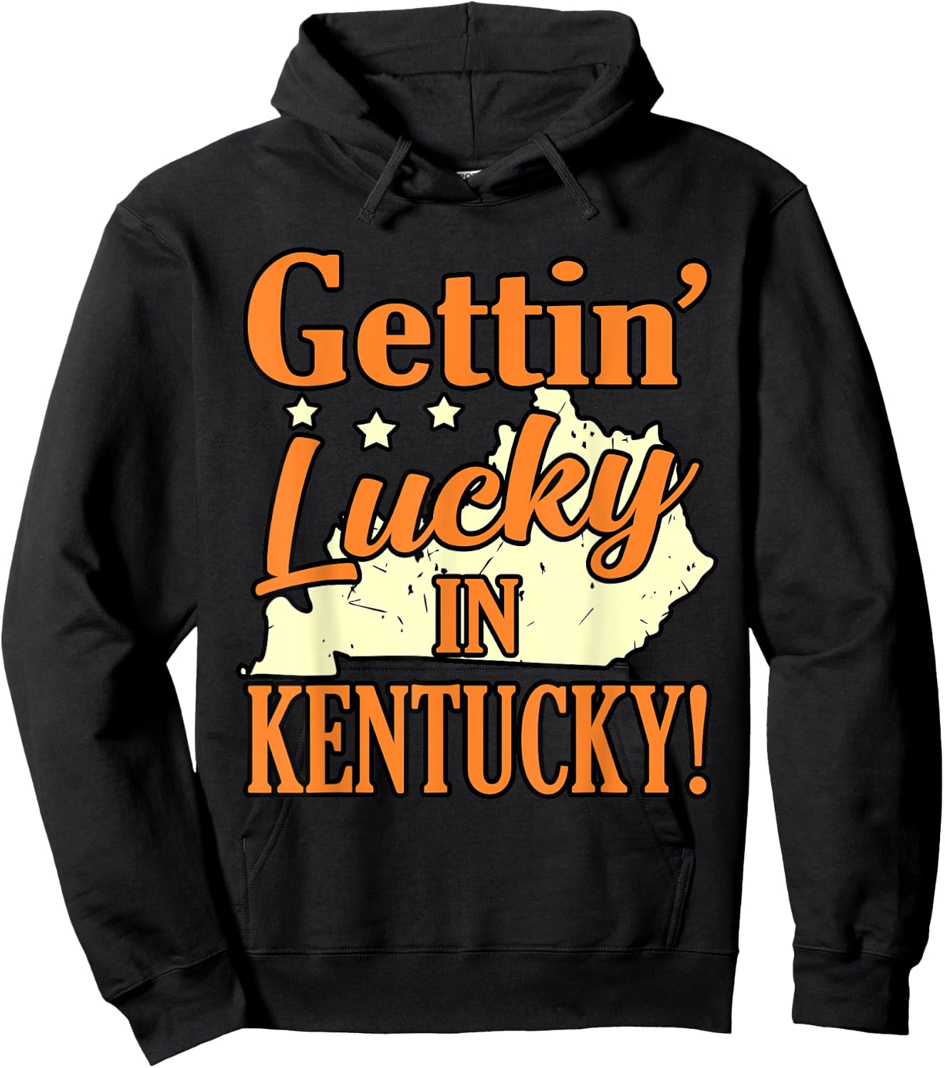Gettin' Lucky In Kentucky Hoodie - Hoodie | Black