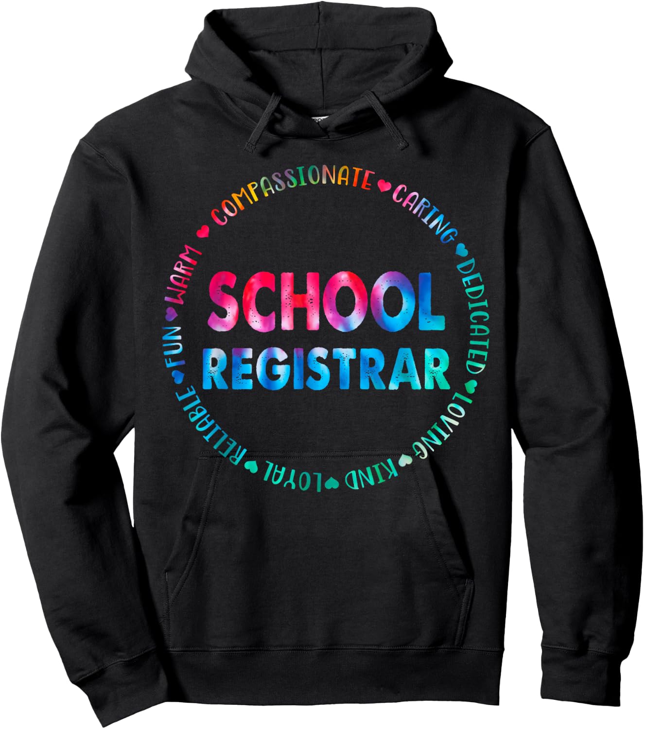 School Registrar School Data Entry Clerk Accountant Hoodie - Hoodie | Black