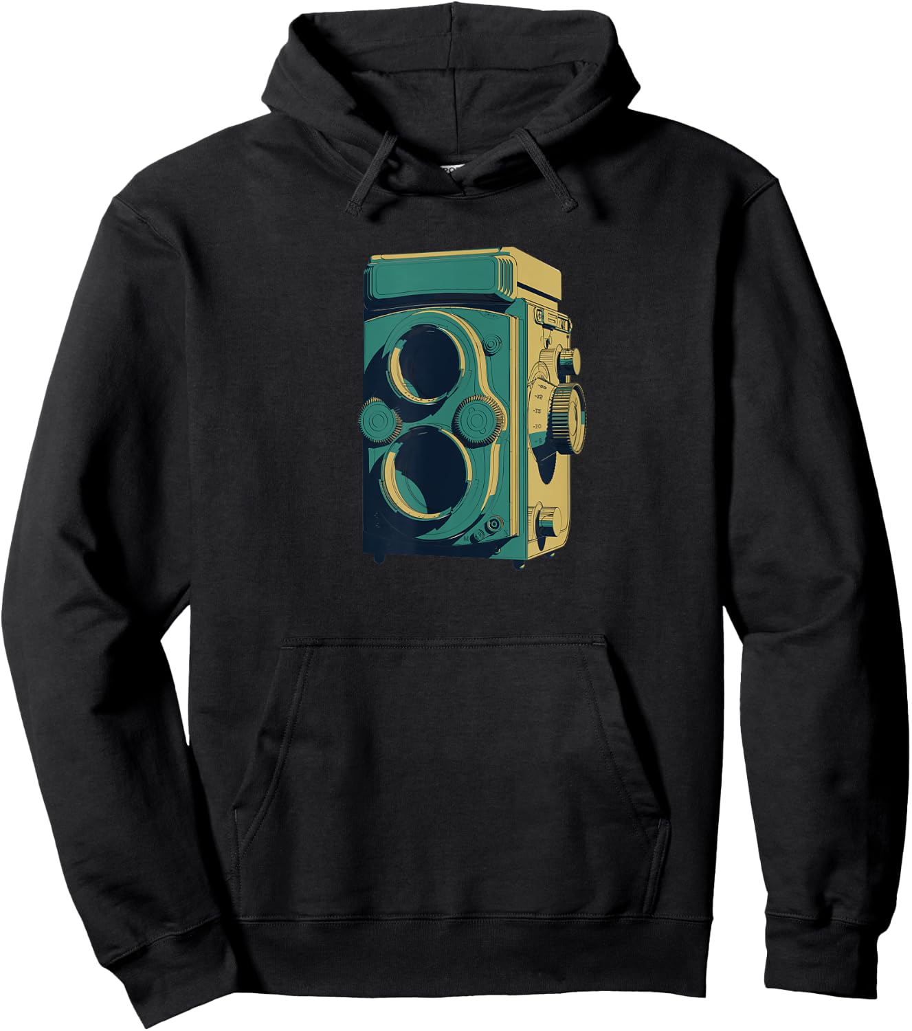 Vintage Medium Format Camera Hoodie - Hoodie | Black