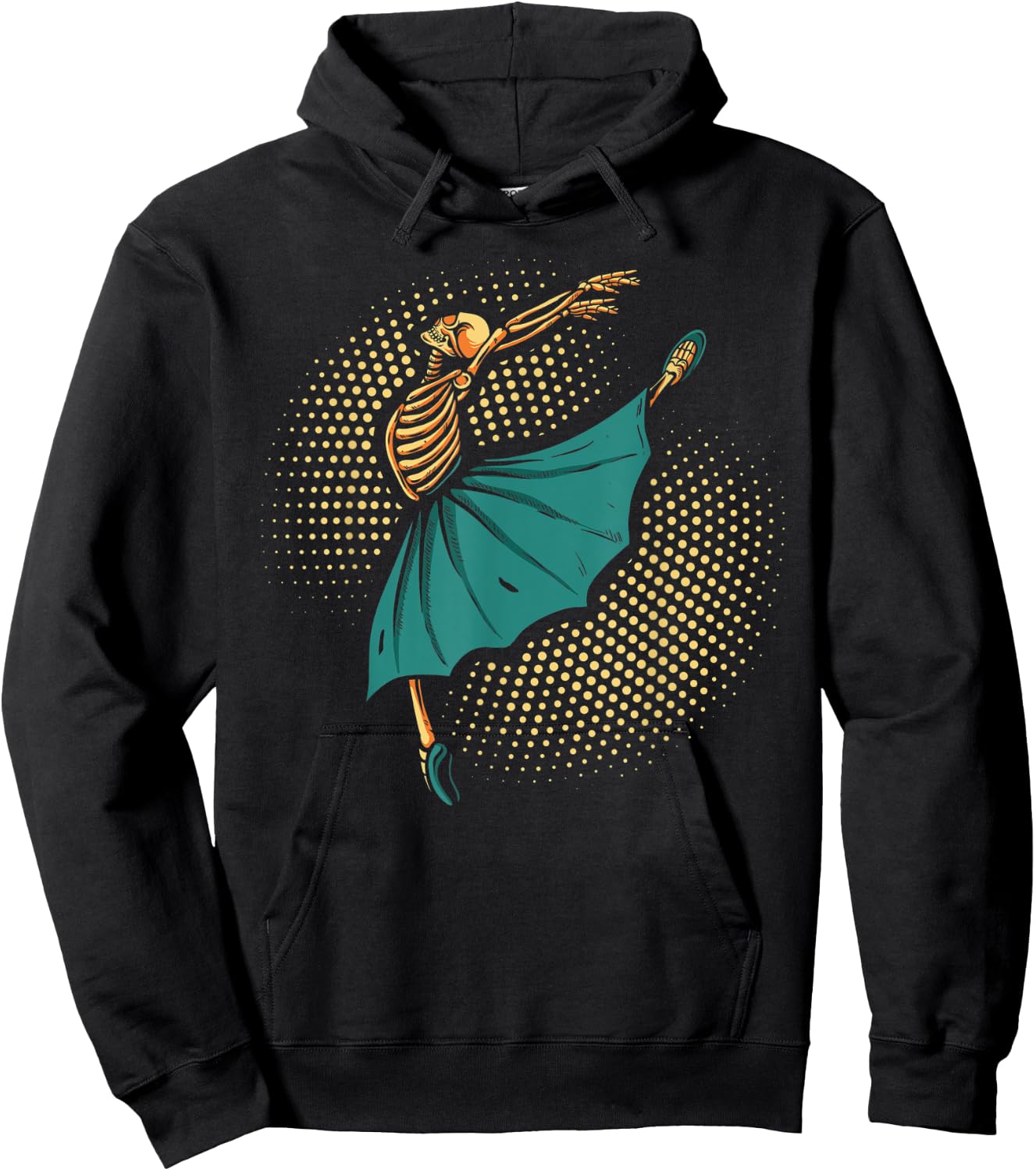 Funny Yoga Ballet Skeleton Ballerina Hoodie - Hoodie | Black