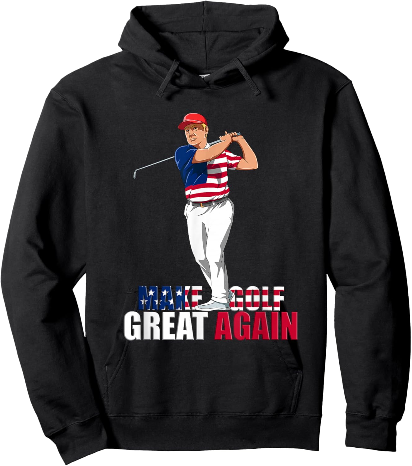 Donald Trump - Funny Golf Gift Hoodie - Hoodie | Black