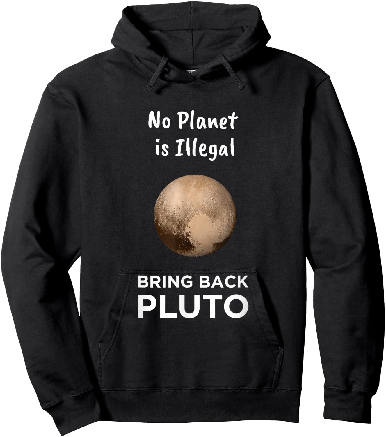 No Planet Is Illegal Bring Back Pluto Astronomer Kids Hoodie - Hoodie | Black