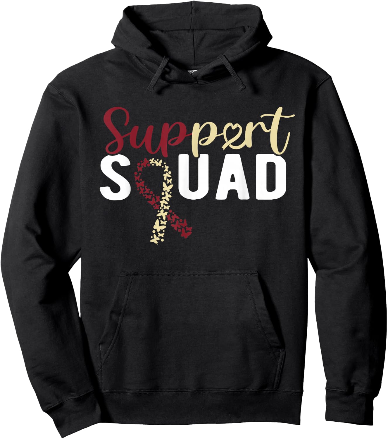 Head And Neck Cancer Support Squad Hoodie - Hoodie | Black