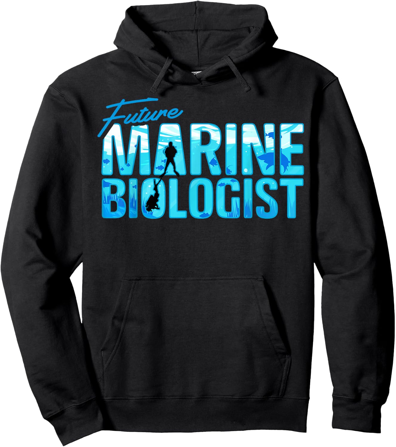 Future Marine Biologist Ocean Student Biology Gift Hoodie - Hoodie | Black