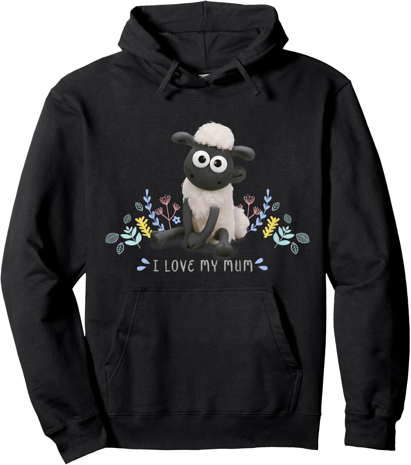 Shaun the Sheep: I Love My Mum Hoodie - Hoodie | Black