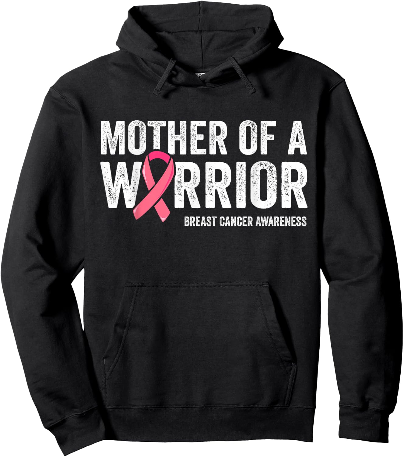 Mother Of A Warrior Shirt, Women Breast Cancer Daughter Hoodie - Hoodie | Black