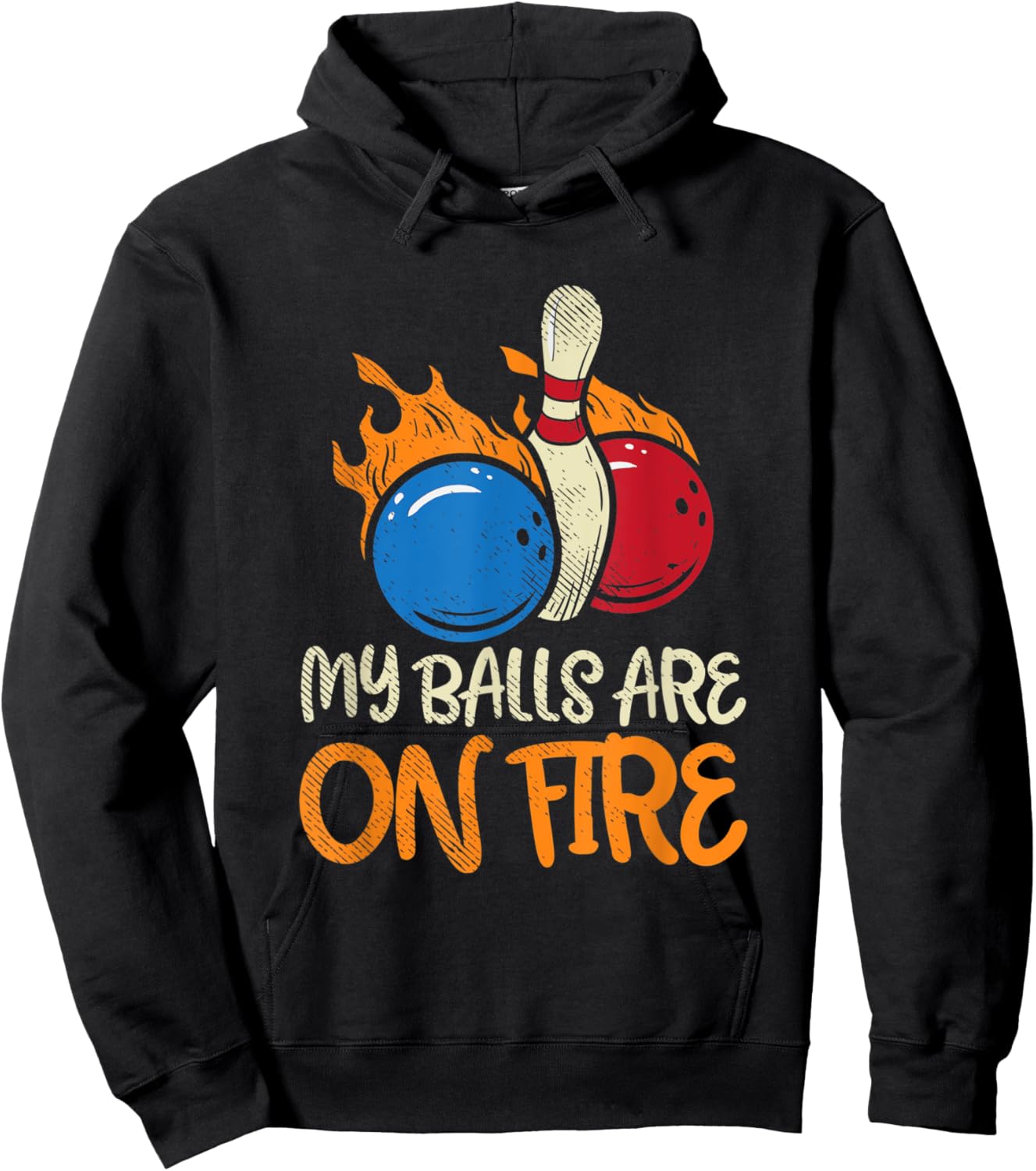 My Balls Are On Fire Hoodie - Hoodie | Black