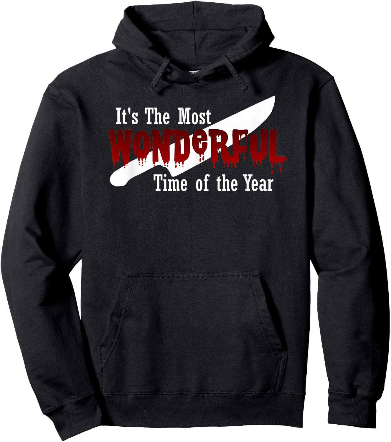 The Most Wonderful TIME of The Year Funny Halloween Graphic Hoodie - Hoodie | Black