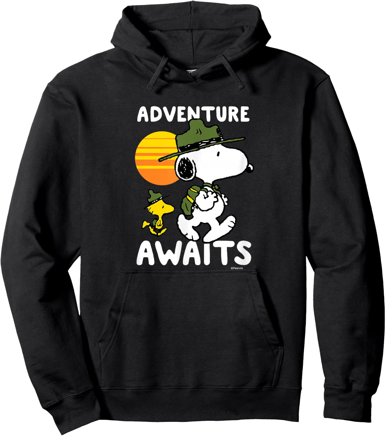 Peanuts - Snoopy Adventure Awaits Hoodie - Hoodie | Black