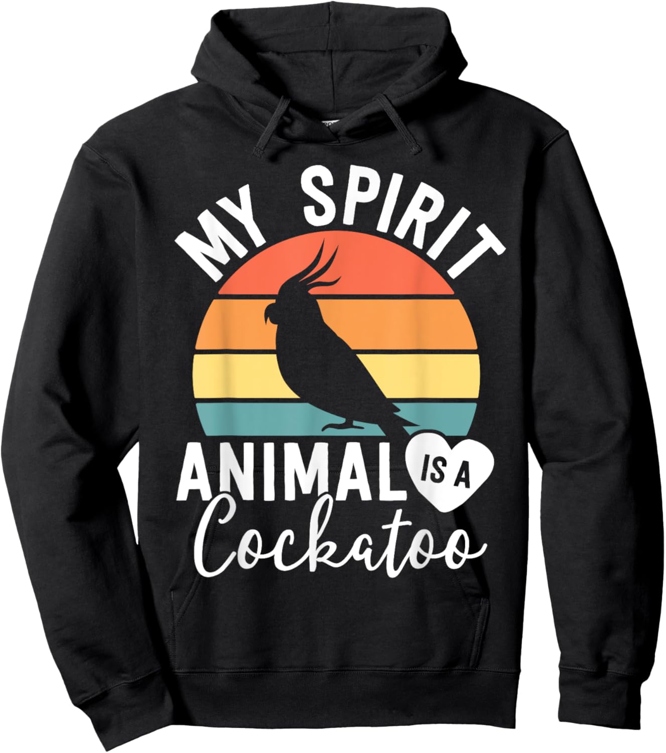My Spirit Animal Is A Cockatoo Shirt Bird Lover Gifts Women Hoodie - Hoodie | Black