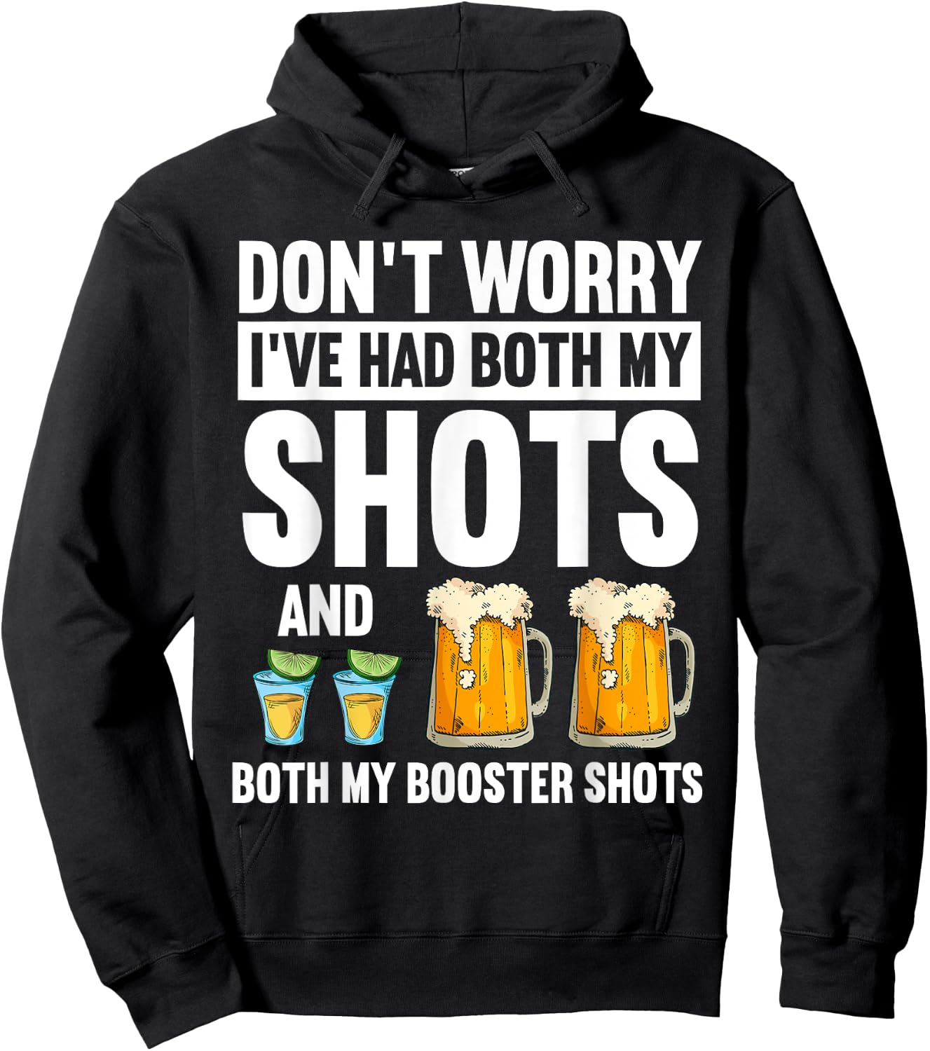 Don't Worry I've Had Both My Shots Bartender Hoodie - Hoodie | Black