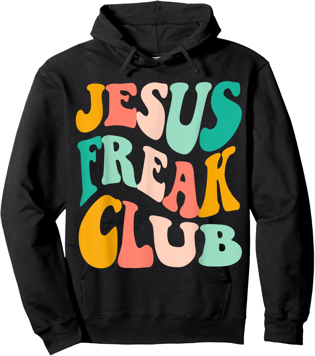 Retro Jesus-Freak Club Bible Verse Jesus-Lover Empathy Hoodie - Hoodie | Black