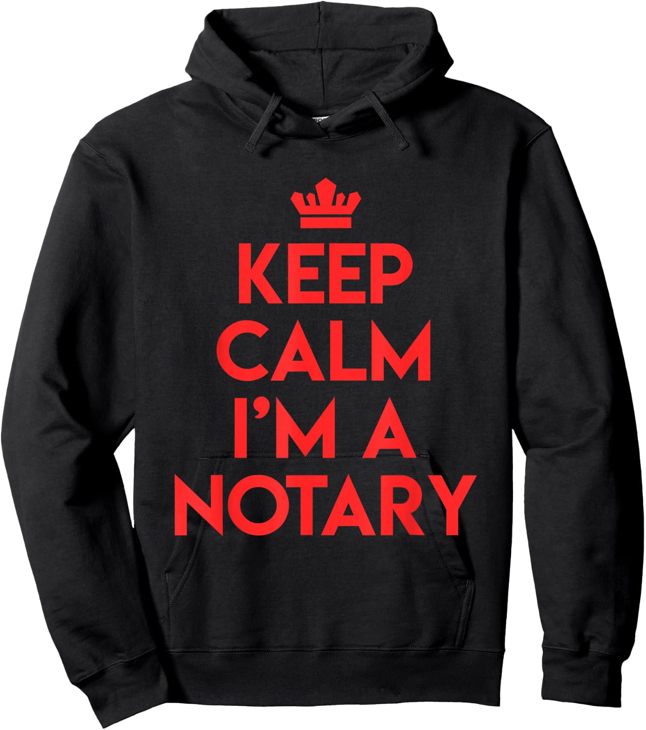 Keep Calm Ich bin ein Notary Lawyer Lawyer Hoodie - Hoodie | Black