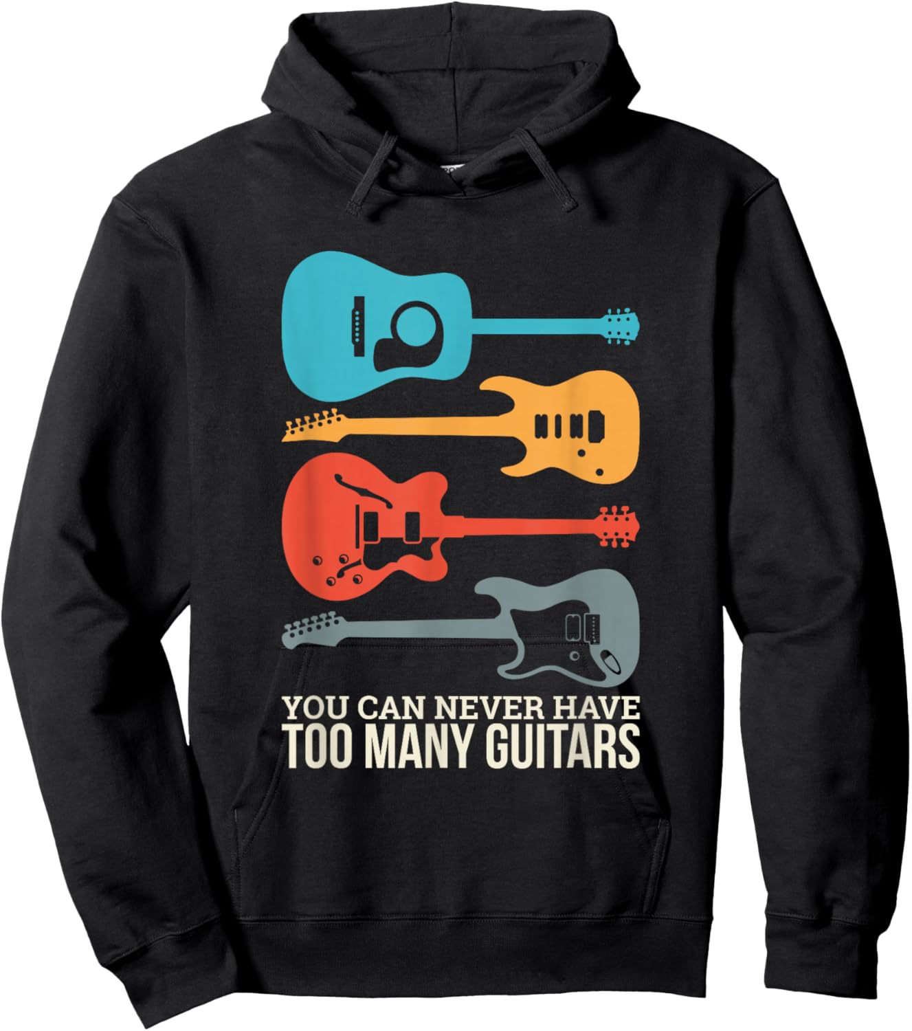 You Can Never Have Too Many Guitars Small Hoodie - Hoodie | Black
