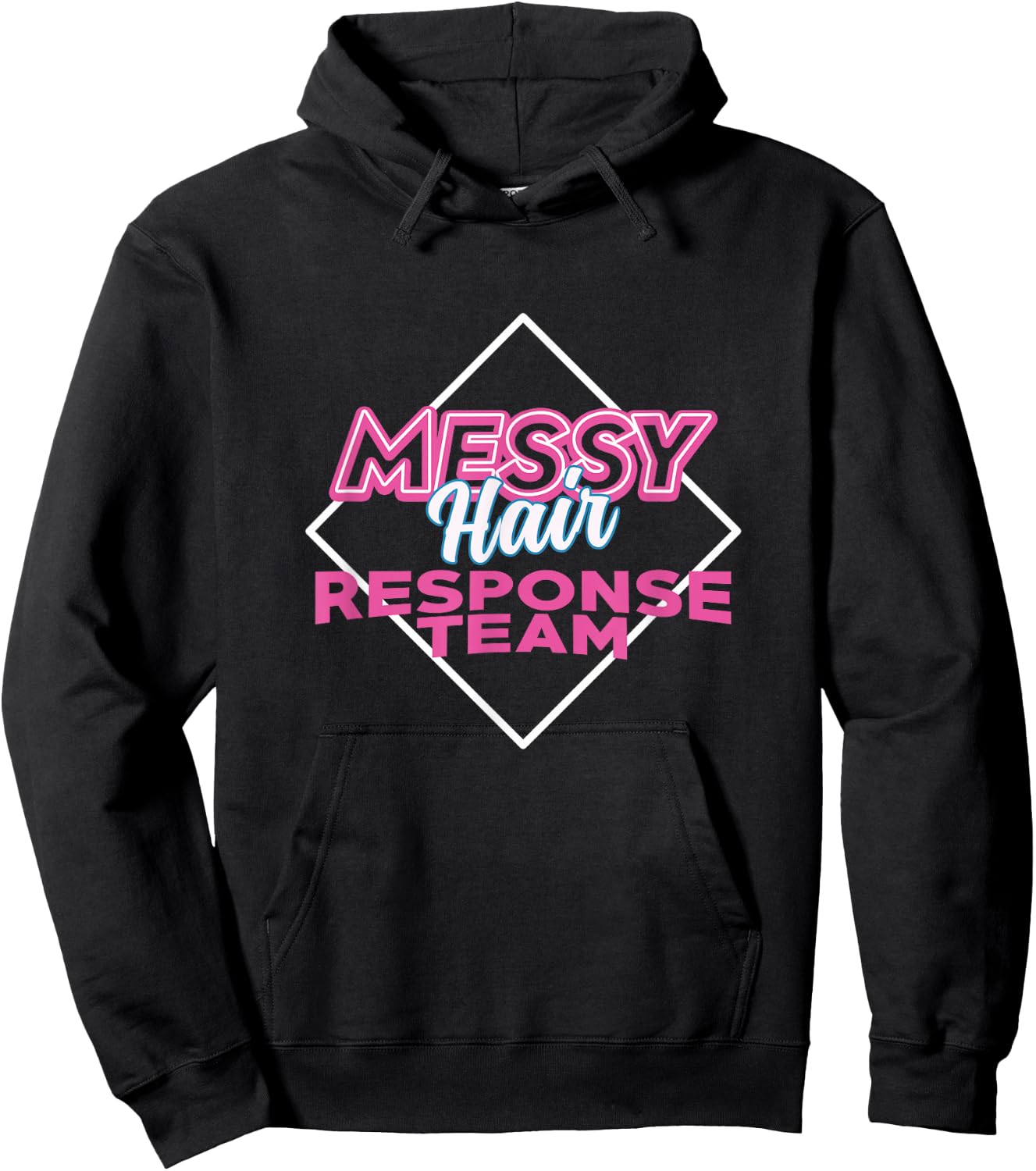 Funny Barber Gift Messy Hair Response Team Stylist Hoodie - Hoodie | Black