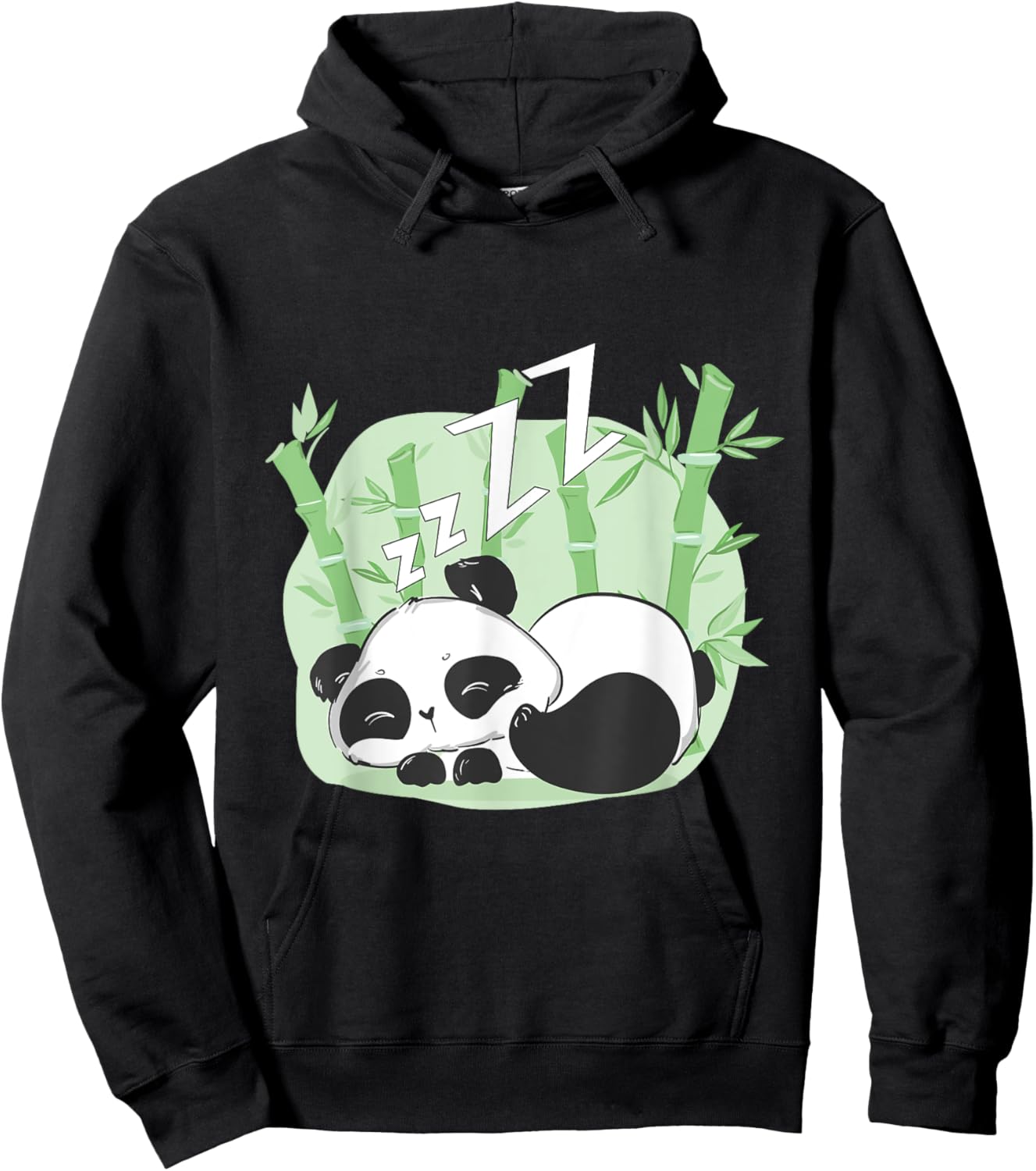 Panda Sleeping Hoodie - Hoodie | Black
