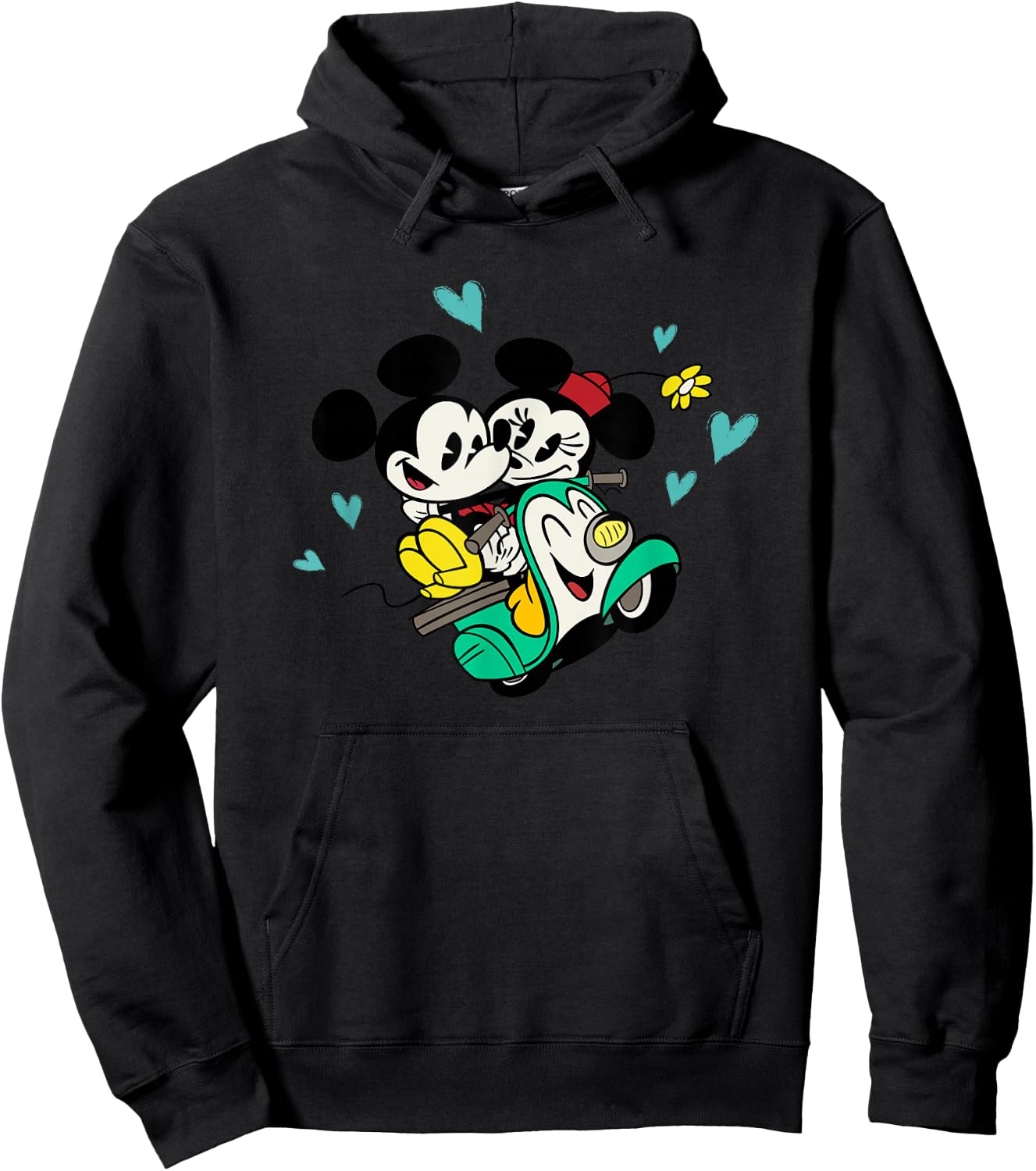 Disney Channel Mickey and Minnie Mouse Cartoon Hoodie - Hoodie | Black