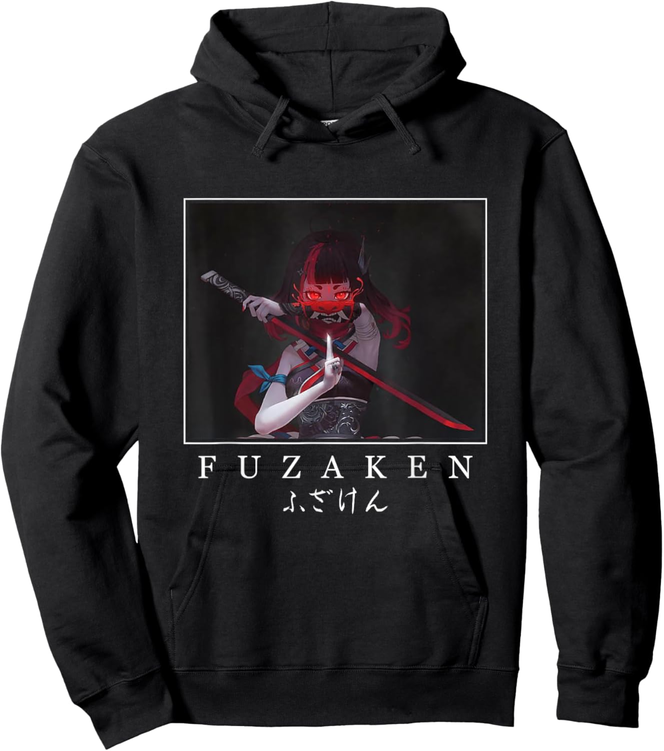 Anime Girl Japanese Aesthetic anime Otaku Hoodie - Hoodie | Black