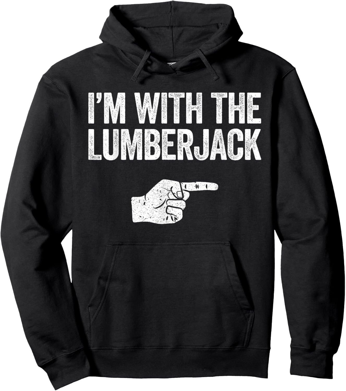 I'm With The Lumberjack Matching Lumberjack Costume Hoodie - Hoodie | Black