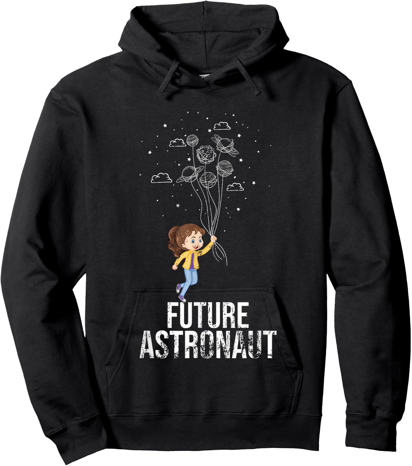Balloon Planet Future Cosmonaut Gift Astronaut Hoodie - Hoodie | Black
