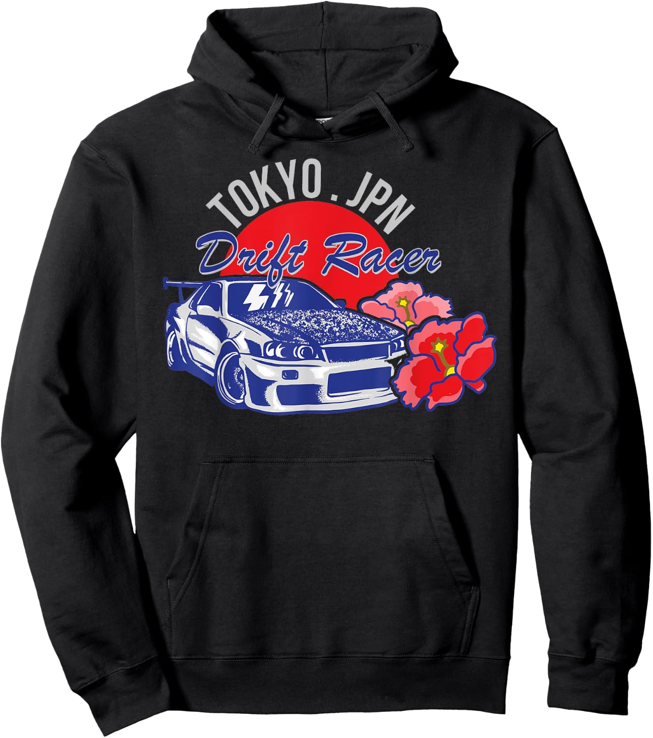 JDM Tokyo Japan Drift Race Car Tuning Retro Vintage Graphic Hoodie - Hoodie | Black