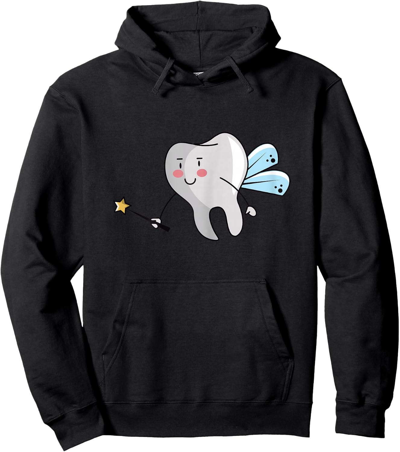 Tooth Fairy Design for Dental Assistant, Dental Hygienist Hoodie - Hoodie | Black