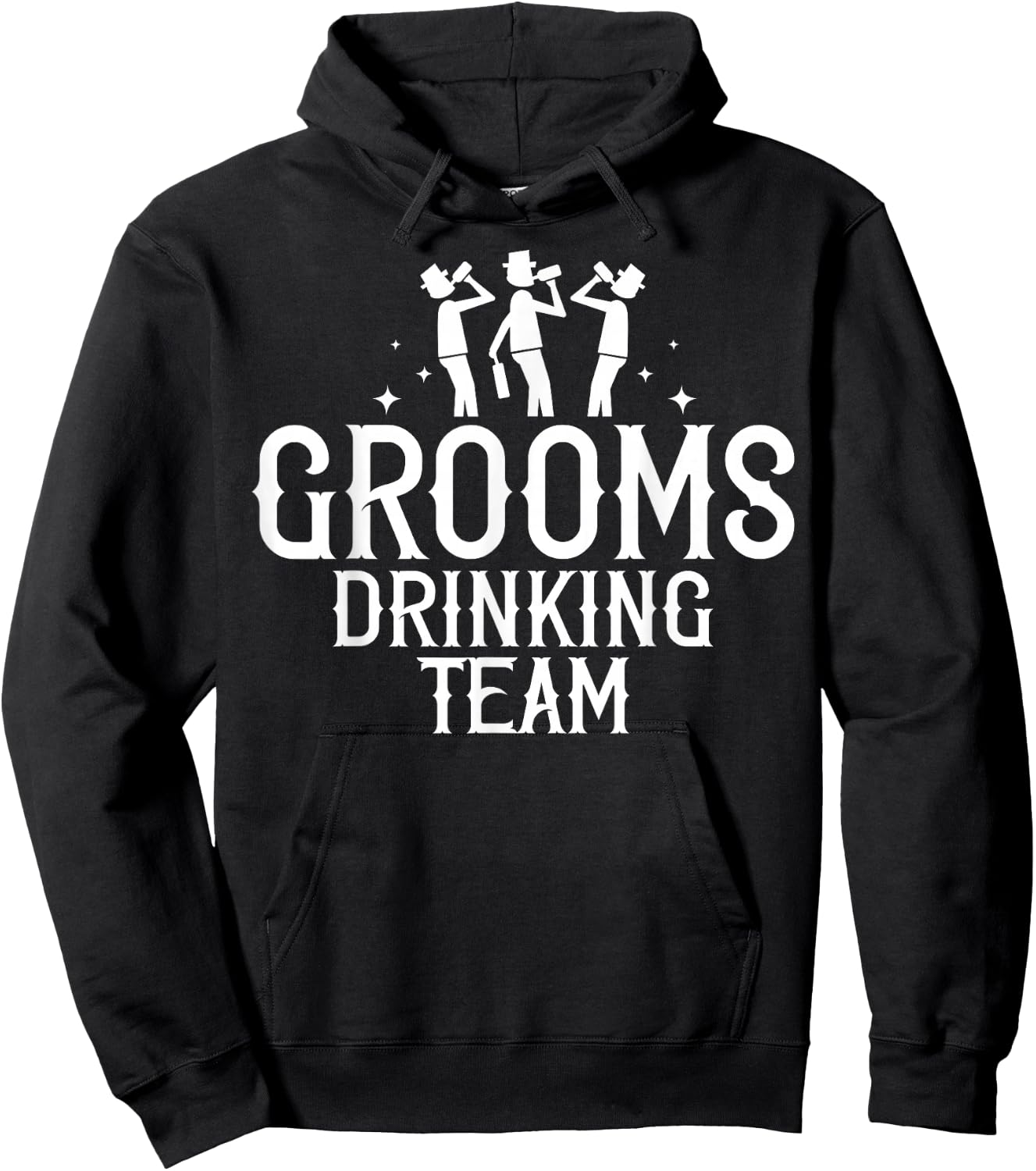 Groom's Drinking Team Bachelor Party Before Wedding Hoodie - Hoodie | Black