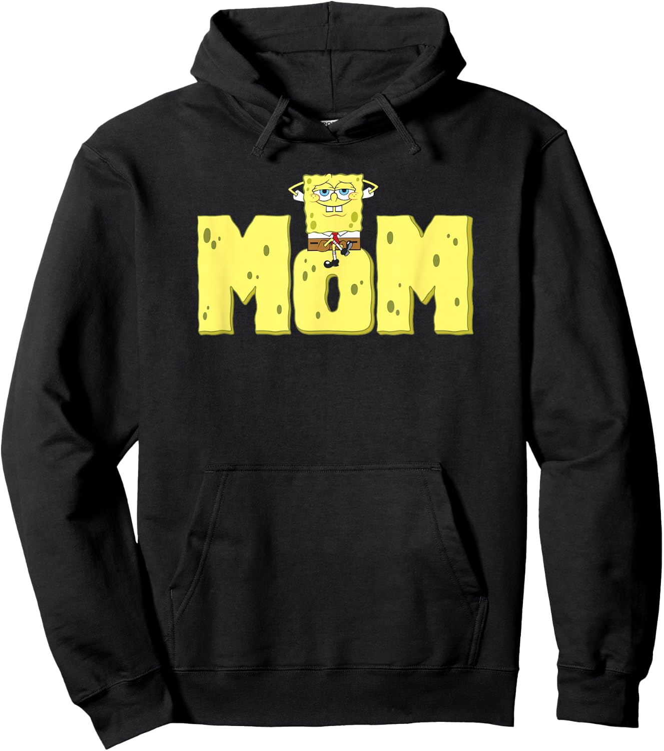Spongebob Squarepants Mother's Day Sponge Mom Logo Hoodie - Hoodie | Black