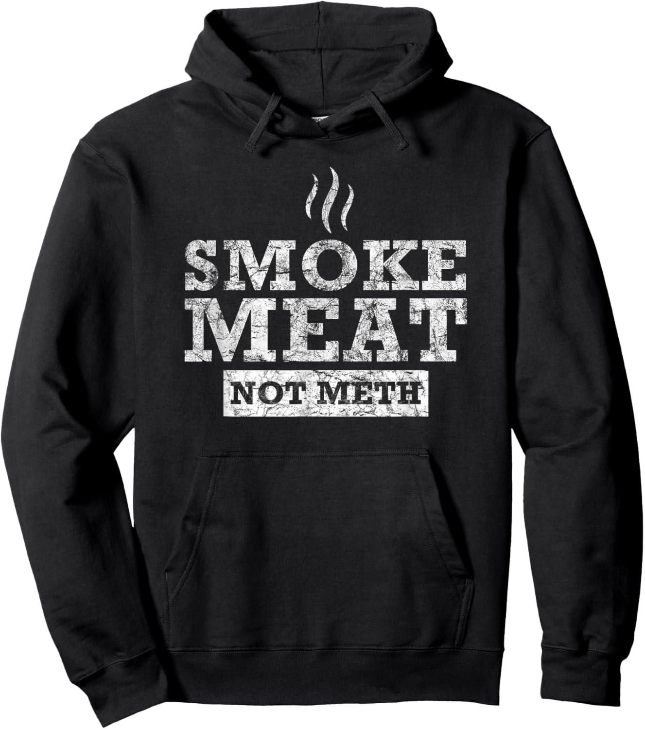 Smoke Meat Not Meth I Grillmaster Grill Barbecue BBQ Dad Hoodie - Hoodie | Black