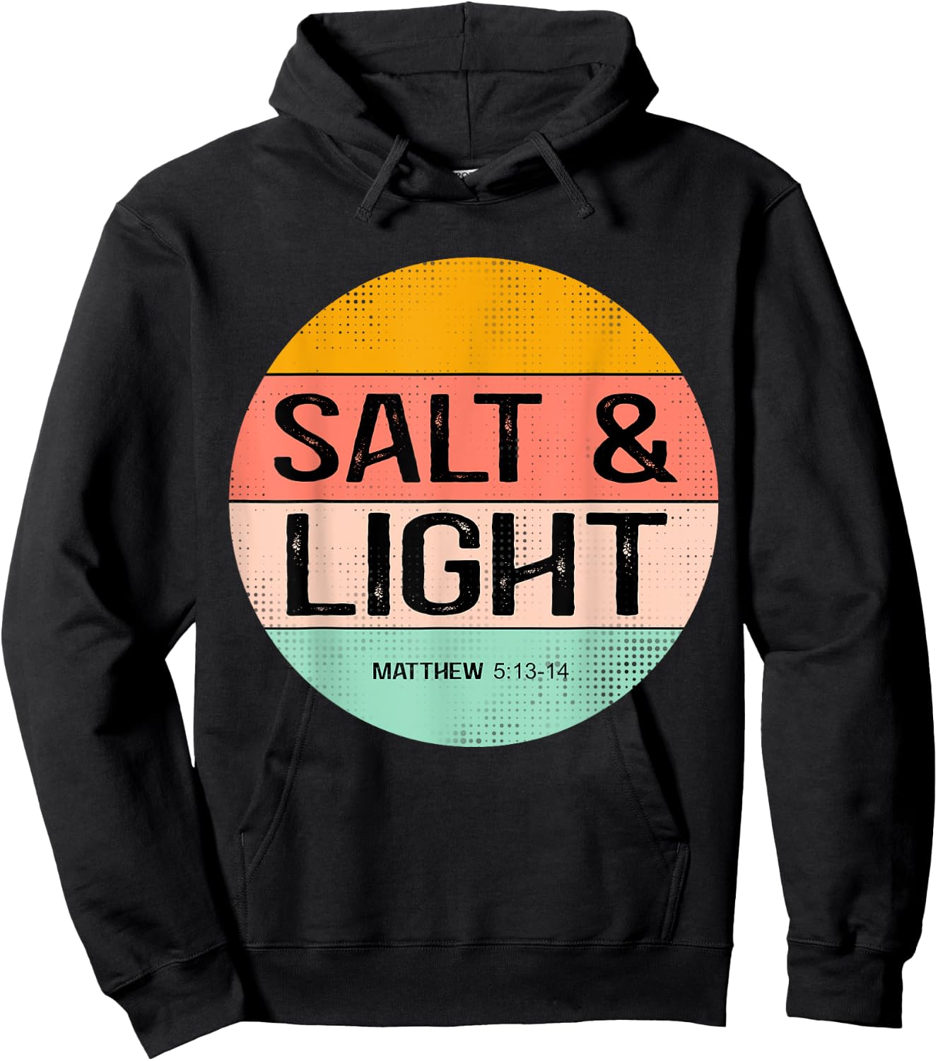 Retro Summer Salt & Light, Women's Christian Apparel Hoodie - Hoodie | Black