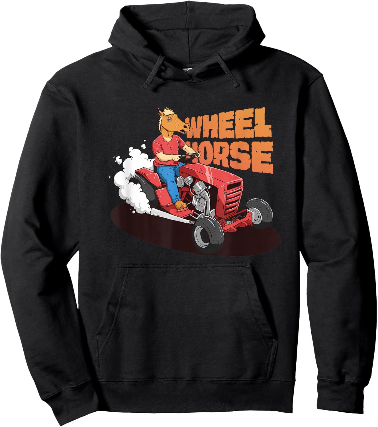 Funny Farm Tractor Shirt Wheel Horse Animal Farmers Rancher Hoodie - Hoodie | Black