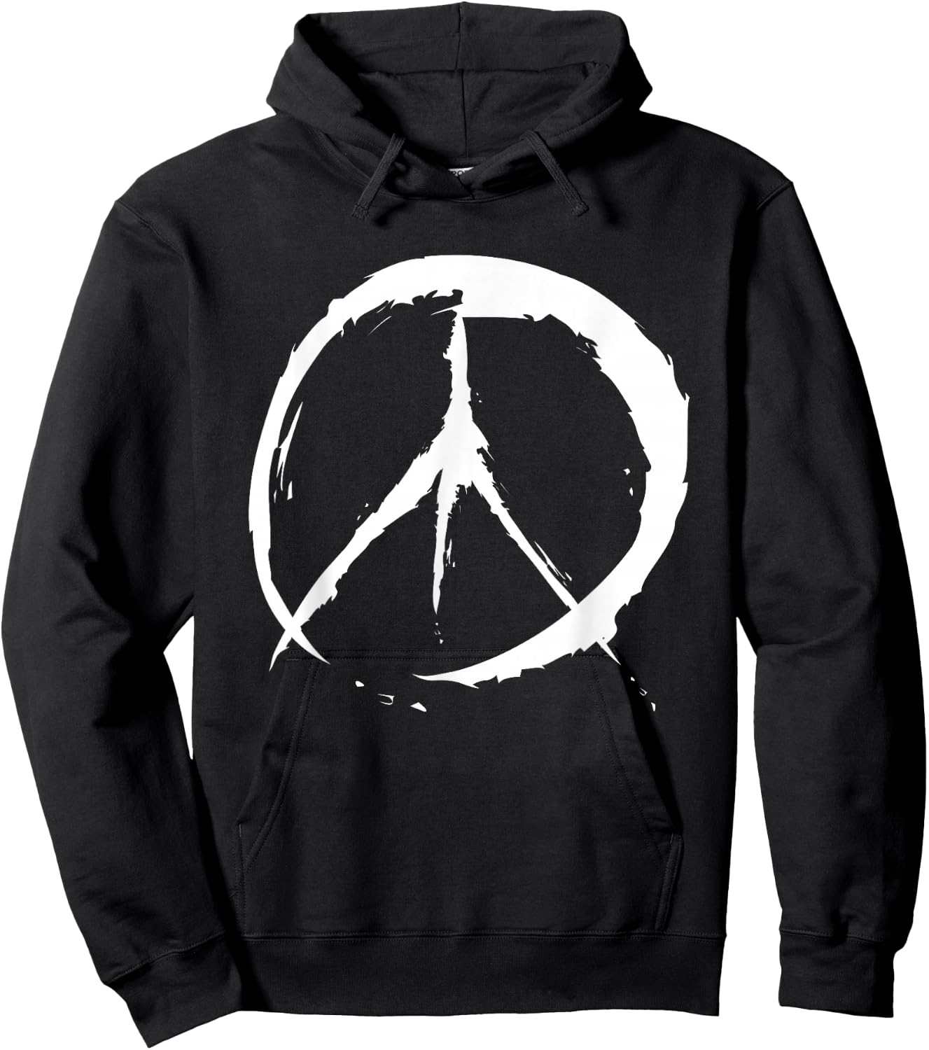 Retro Vintage Design Peace Sign Hoodie - Hoodie | Black