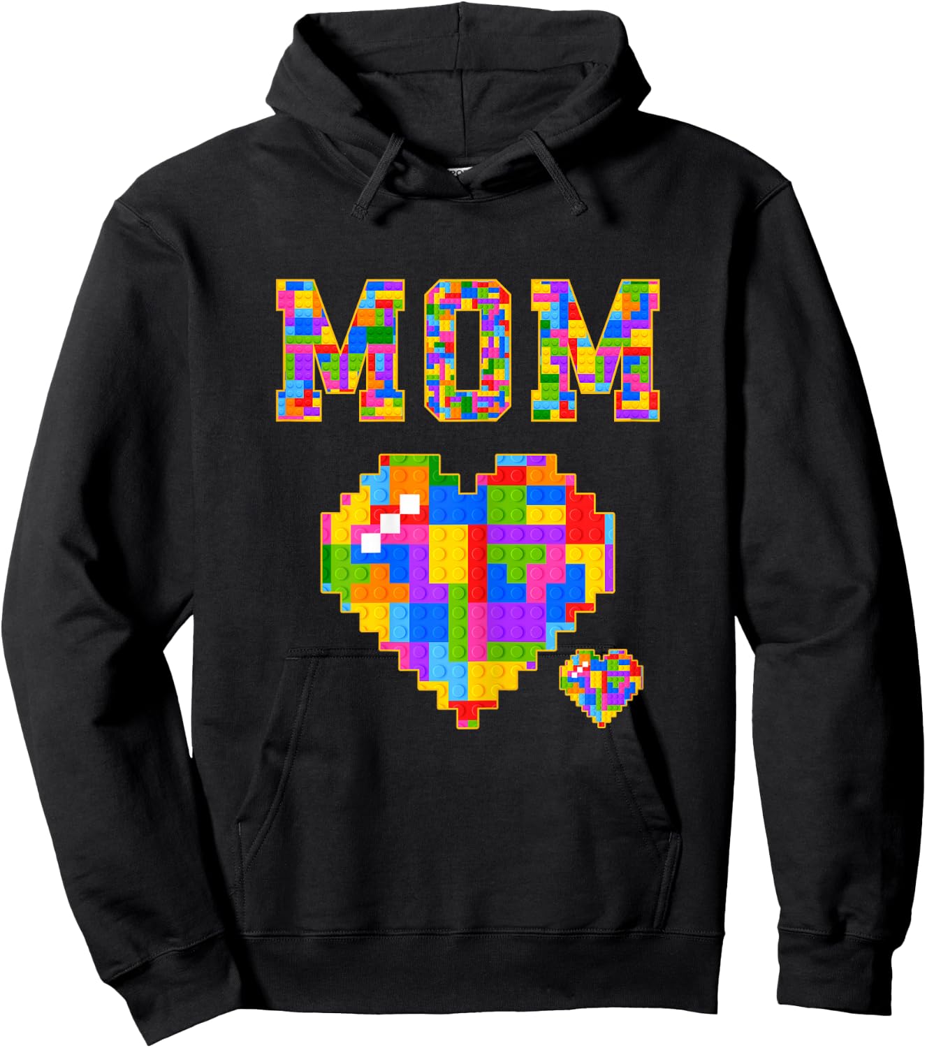 Mom Brick Builder Funny Blocks Master Builder Hoodie - Hoodie | Black