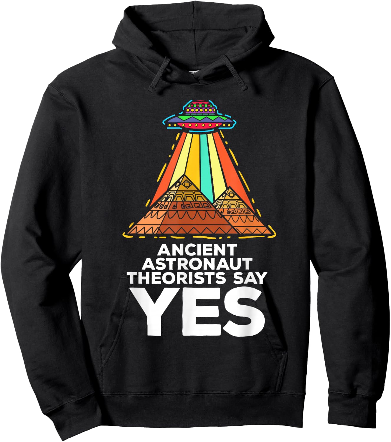 Funny Meme Ancient Astronaut Theorists Say Yes Quote Hoodie - Hoodie | Black