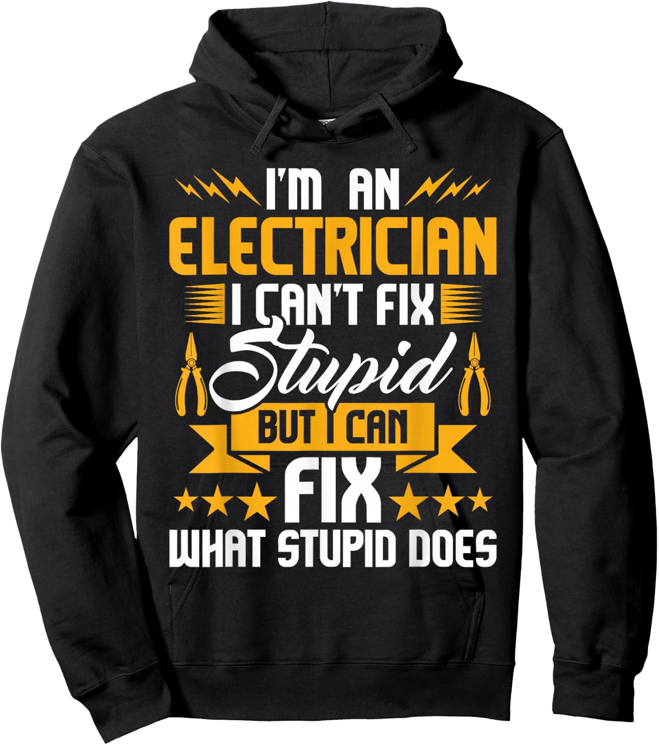 I'm An Electrician - Lineman Wiring Wireman Electrical Hoodie - Hoodie | Black