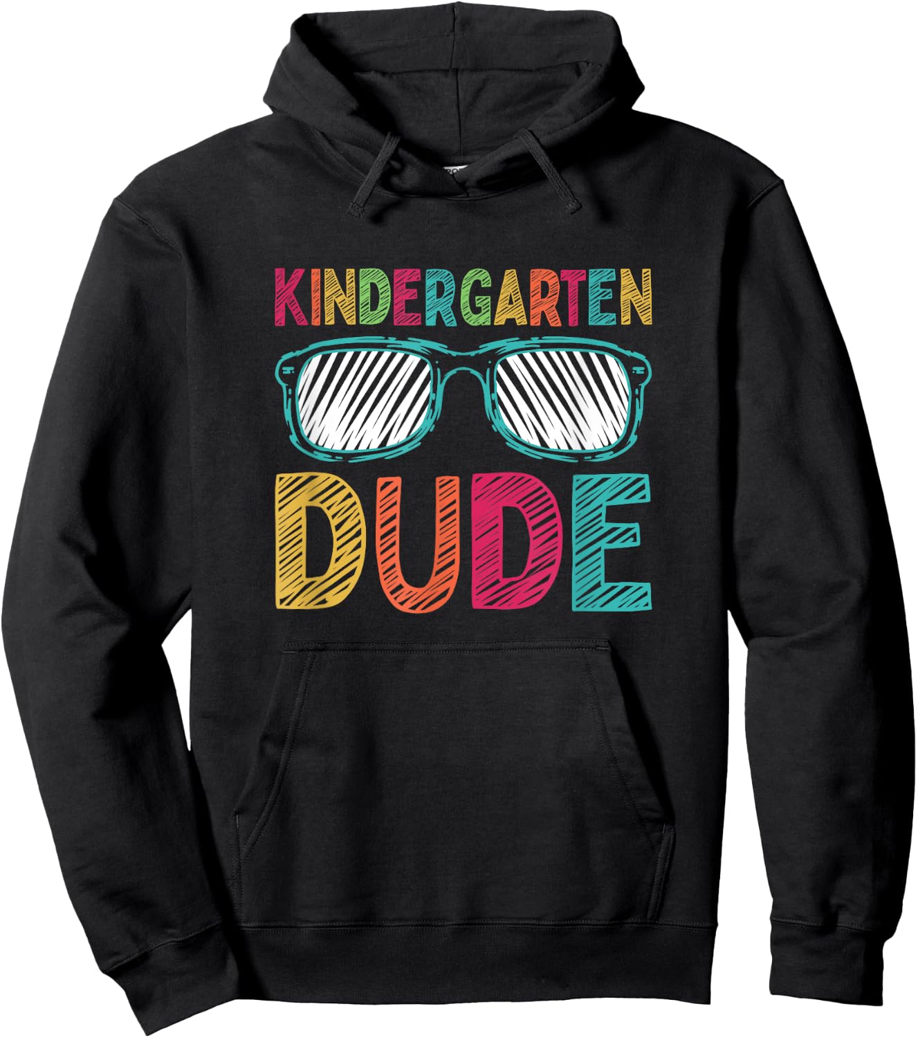 Kindergarten Dude Funny First Day Back To School Student Hoodie - Hoodie | Black